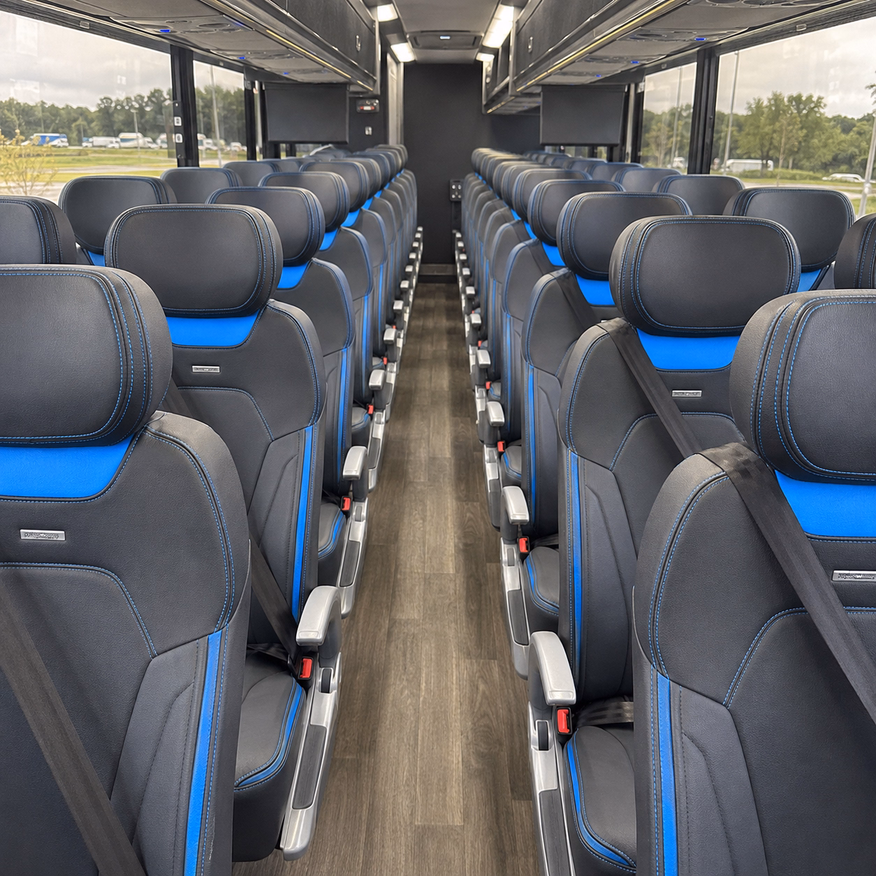 clifton charter bus interior